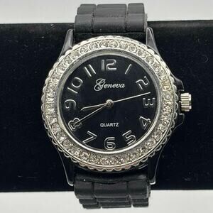 Black & Silver Geneva Men’s Watch